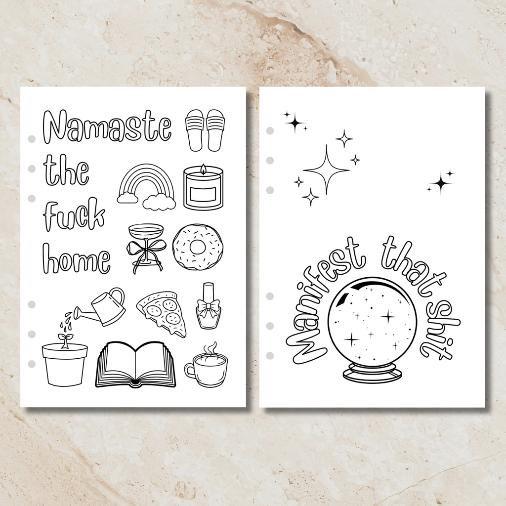 Sunday Series - Adult Colouring In