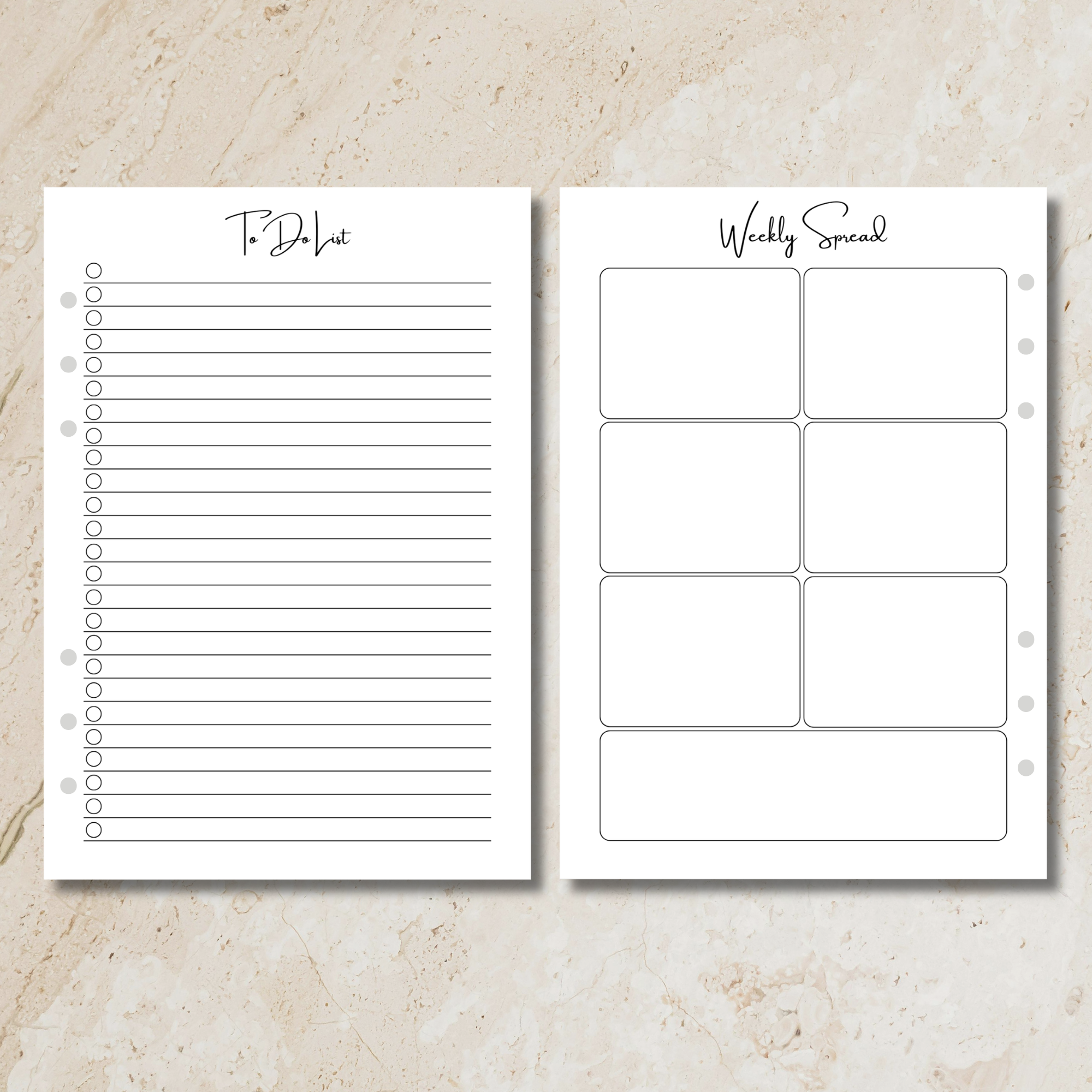 Sunday Series - Weekly To Do