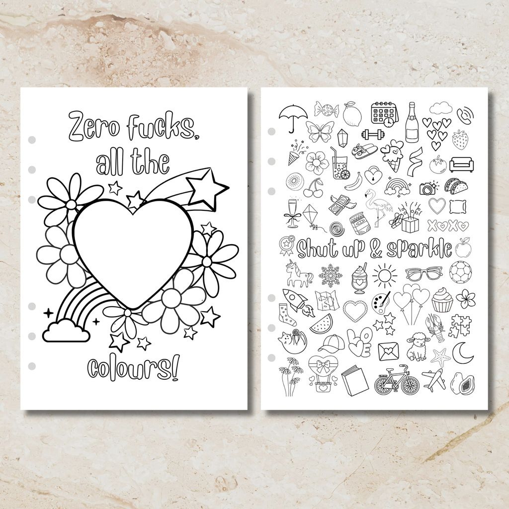 Sunday Series - Adult Colouring In