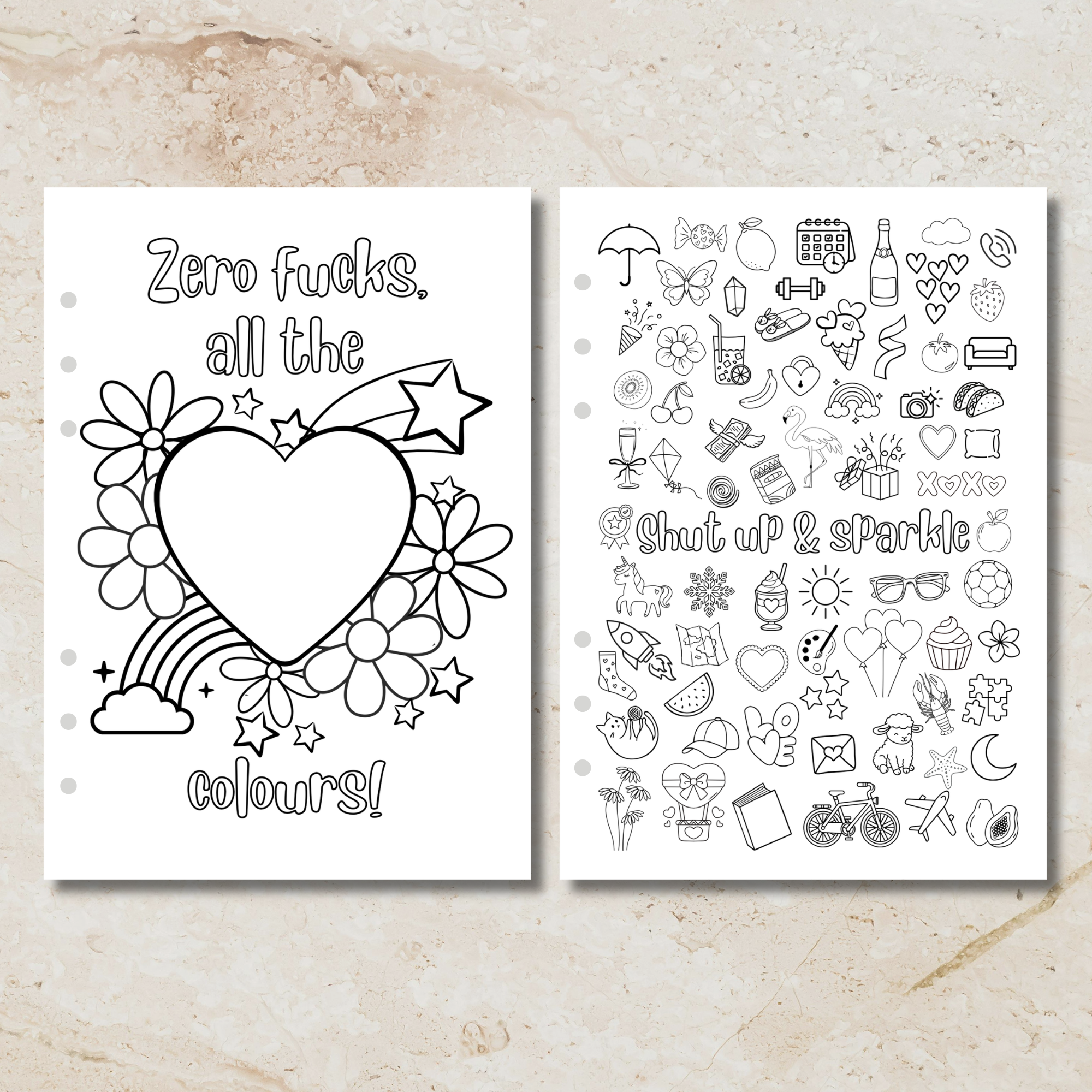 Sunday Series - Adult Colouring In