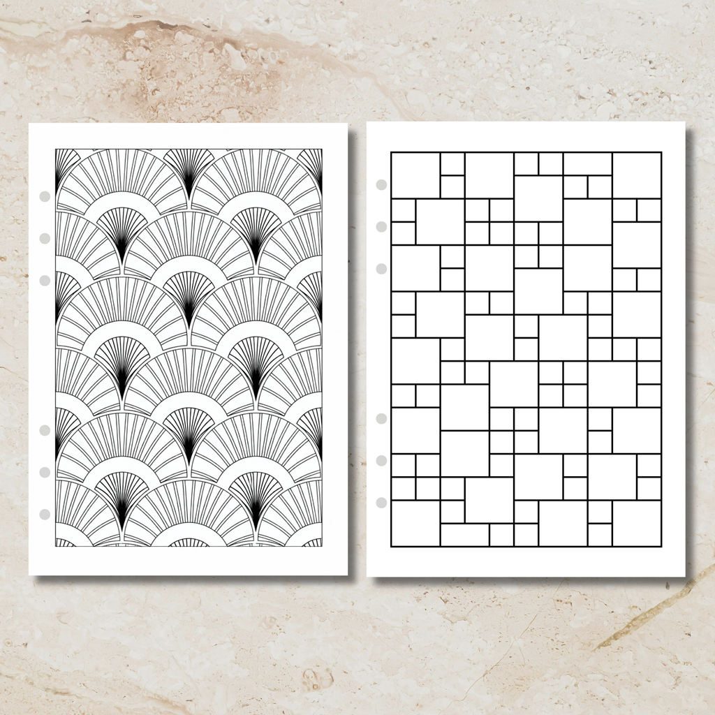 Sunday Series - Lines & Forms Colouring In