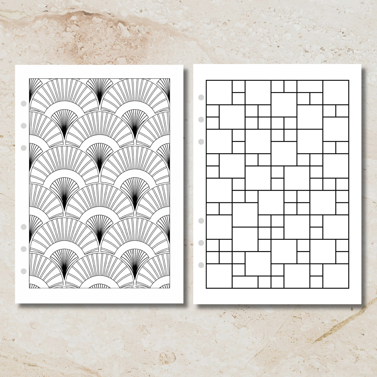 Sunday Series - Lines & Forms Colouring In