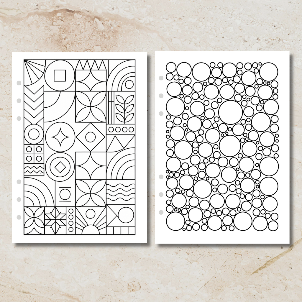 Sunday Series - Lines & Forms Colouring In