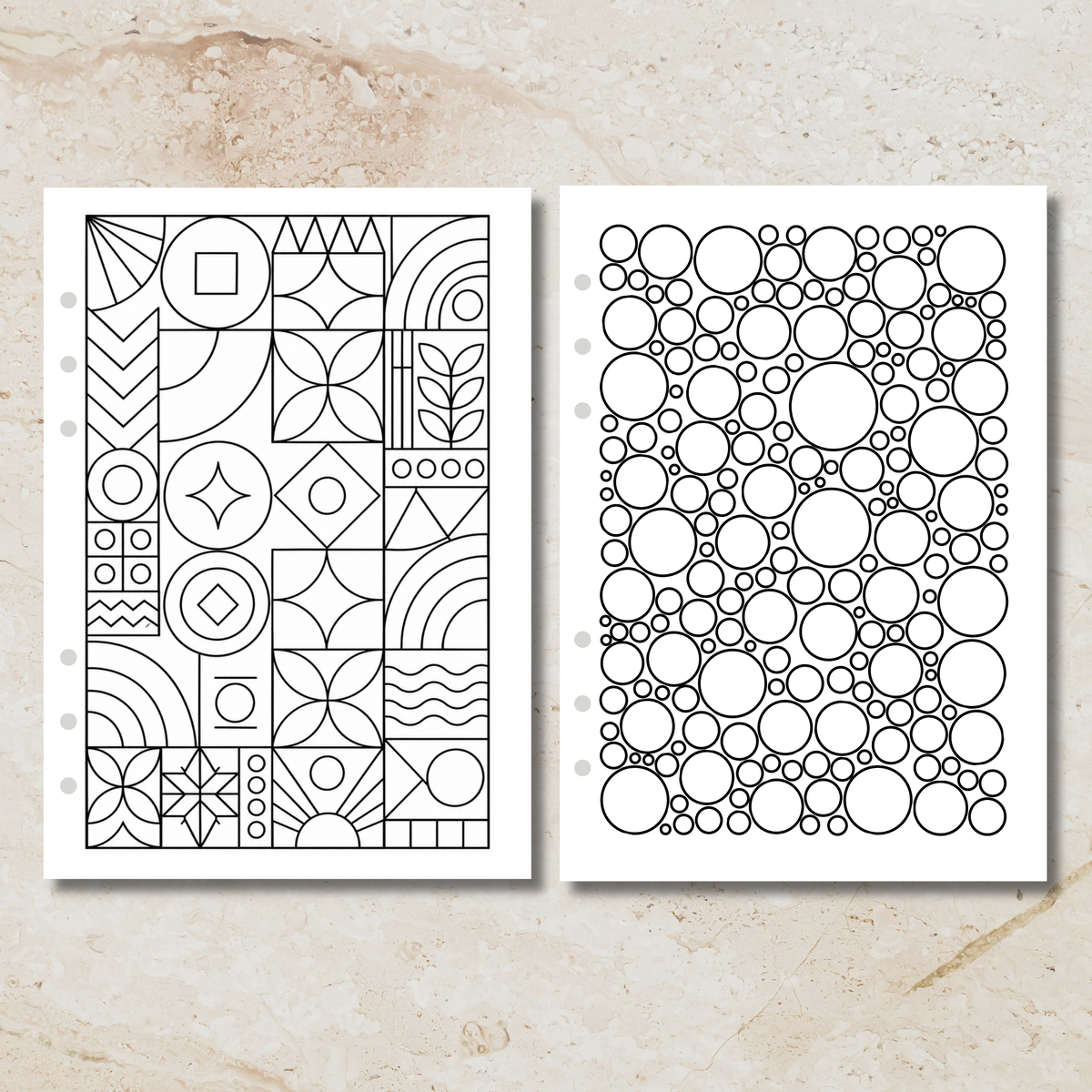 Sunday Series - Lines & Forms Colouring In