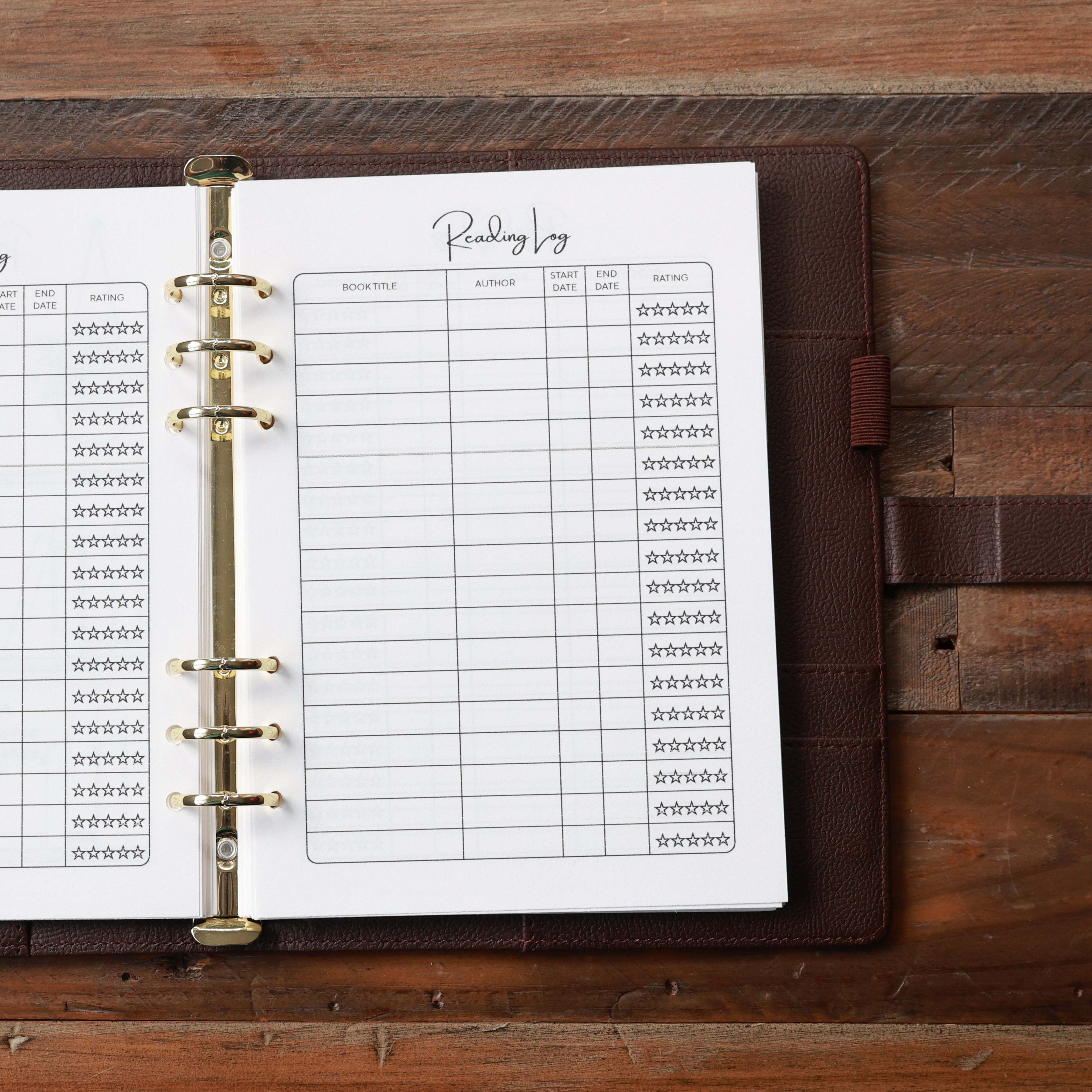 Sunday Series - Reading Log