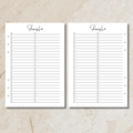 Sunday Series - Shopping List