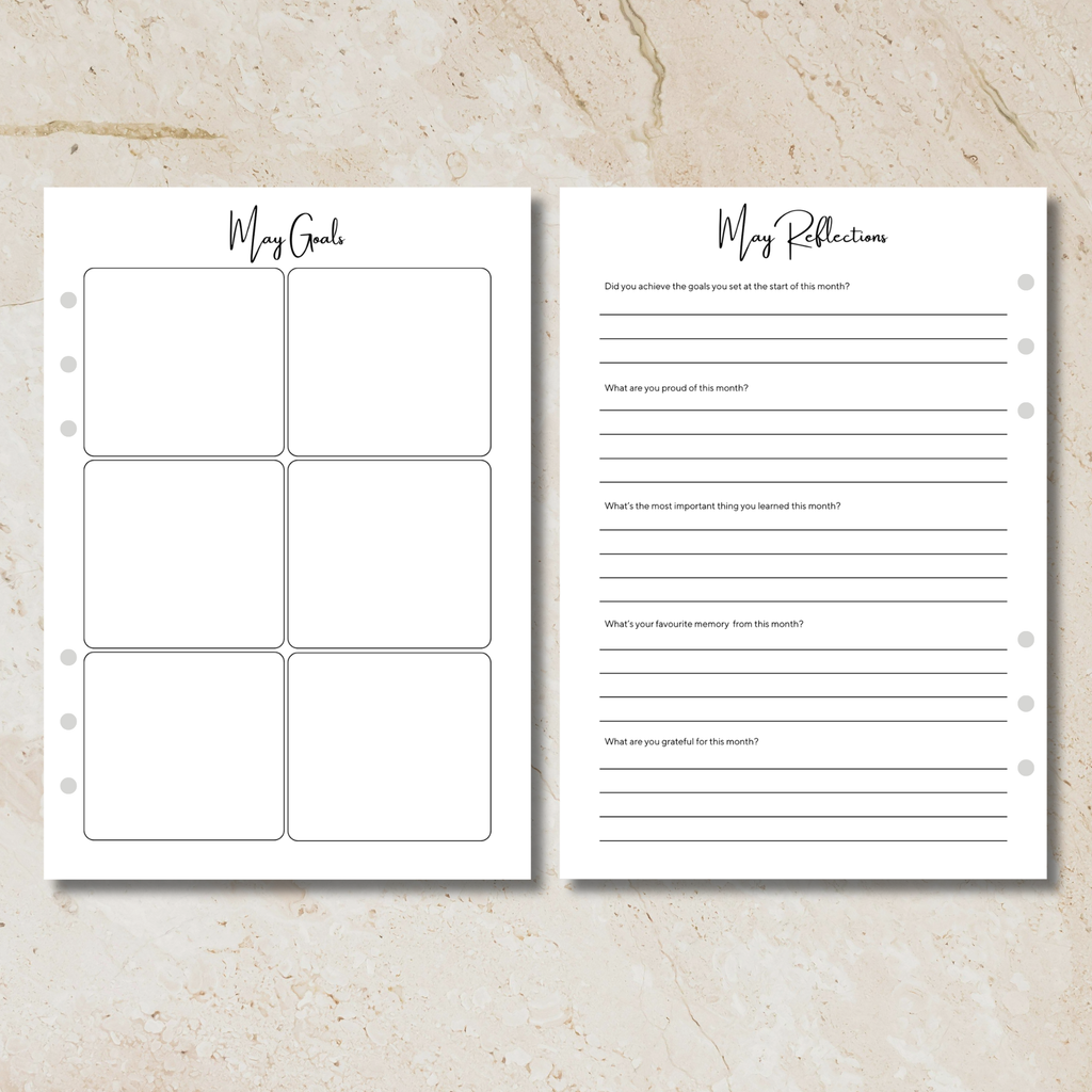 Sunday Series - Monthly Goals & Reflections