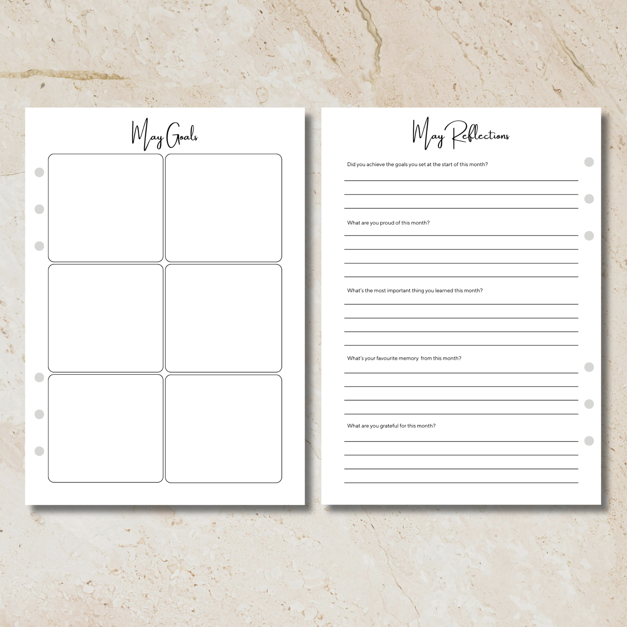 Sunday Series - Monthly Goals & Reflections