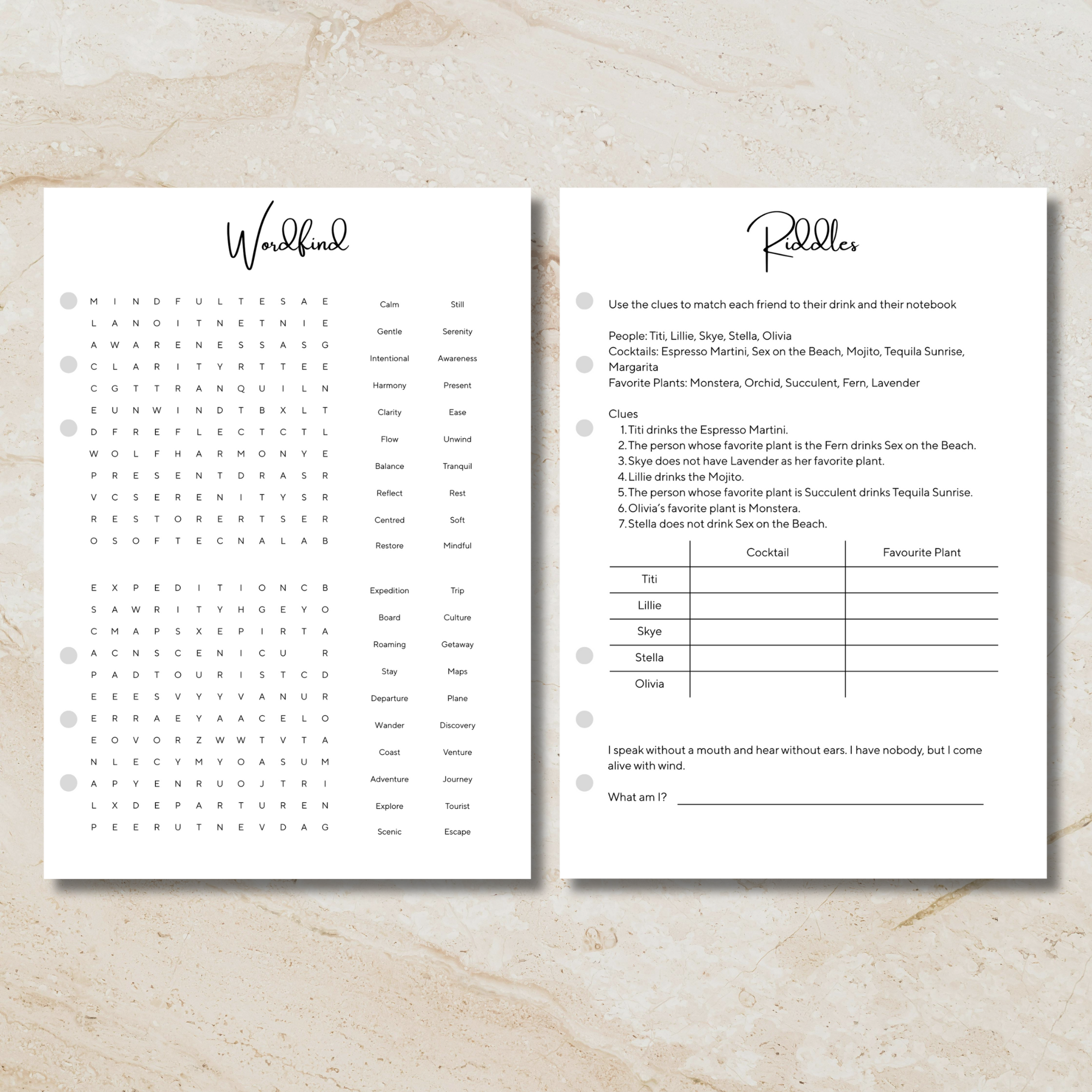 PRE-ORDER: Sunday Series - Puzzles